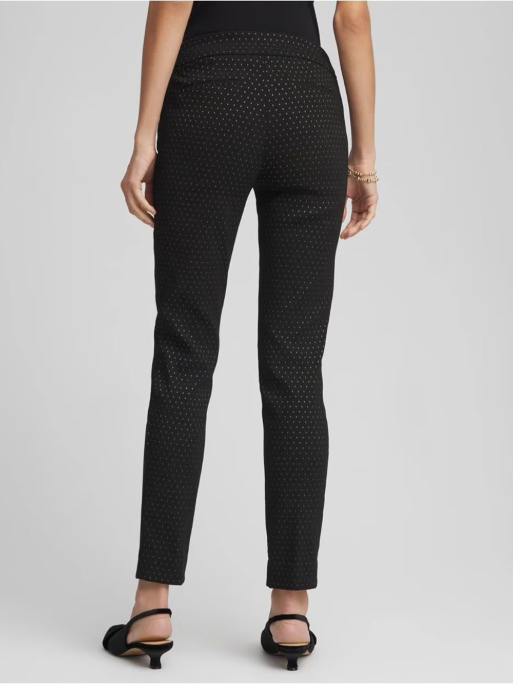 Chico’s Petite Jacquard Brigitte™ Slim Ankle Pants- Ladies size 4 (Chico’s 0P)